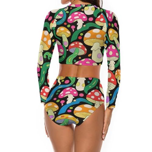 Supdreamc Women's Girls Two Pieces Bikini Sets Quick Dry Tropical Bikini4