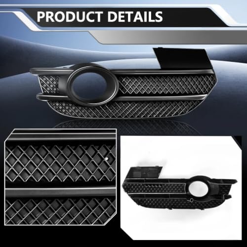 Cadre grille noir antibrouillard Q3 pour remplacer un couvercle de phare abîmé