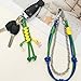 [PANGBOER] Trendy PU Rope Hanging Pendant Metal Chain for Bags and Clothing Jeans Style Decoration 2025 Fashion Bags, K68998 Horizo Green