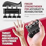 Grip Strength Trainer Kit, 4 Pack Hand Gripper Strengthener with Adjustable Resistance, Forearm Exerciser, Finger Strengthener & Stress Relief Ball for Muscle Building & Injury Recovery - Image 5