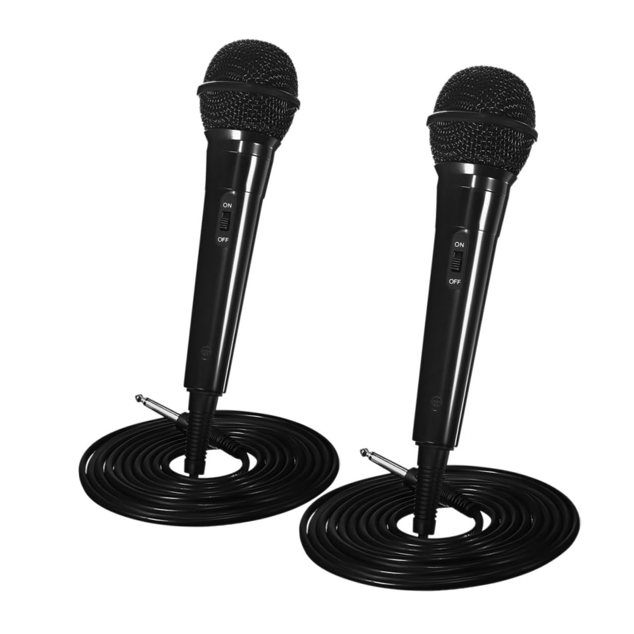 Micrófono dinámico cable de 2 piezas portátil plug and play 8