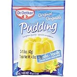 Dr. Oetker vanilla pudding powder 3-count, 1.5-ounce packs 4.5 oz Wrapper