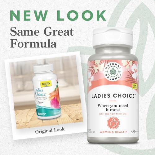 Image of Natural Balance Ladies Choice Menopause Support | Hormone Balance Formula with PhytoEstrogens | 60 VegCaps