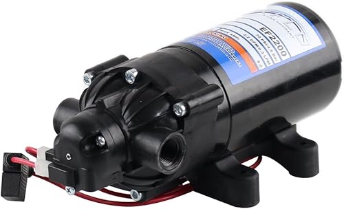 Everflo Bomba pulverizadora de diafragma bajo demanda de 12 V - 2.2 GPM, 70 PSI, puertos FNPT de 38"