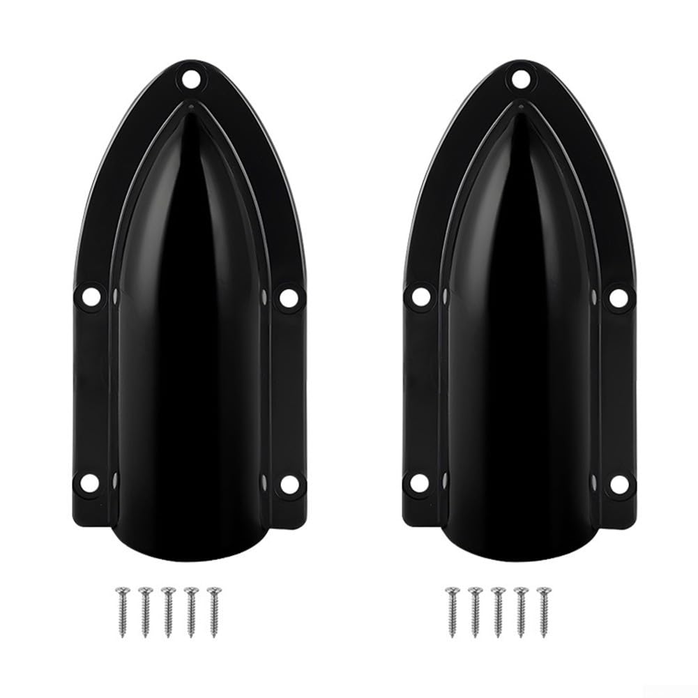 Presa di scarico e prese d'aria dello scafo per barche - Conchiglia in ABS con deviazione a forma, compatibile con barche a motore, barche a vela, barche da pesca e camper (confezione da 2