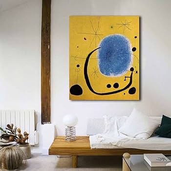 Amazon｜ジョアン・ミロ-The Gold of the Azure 絵画 インテリア