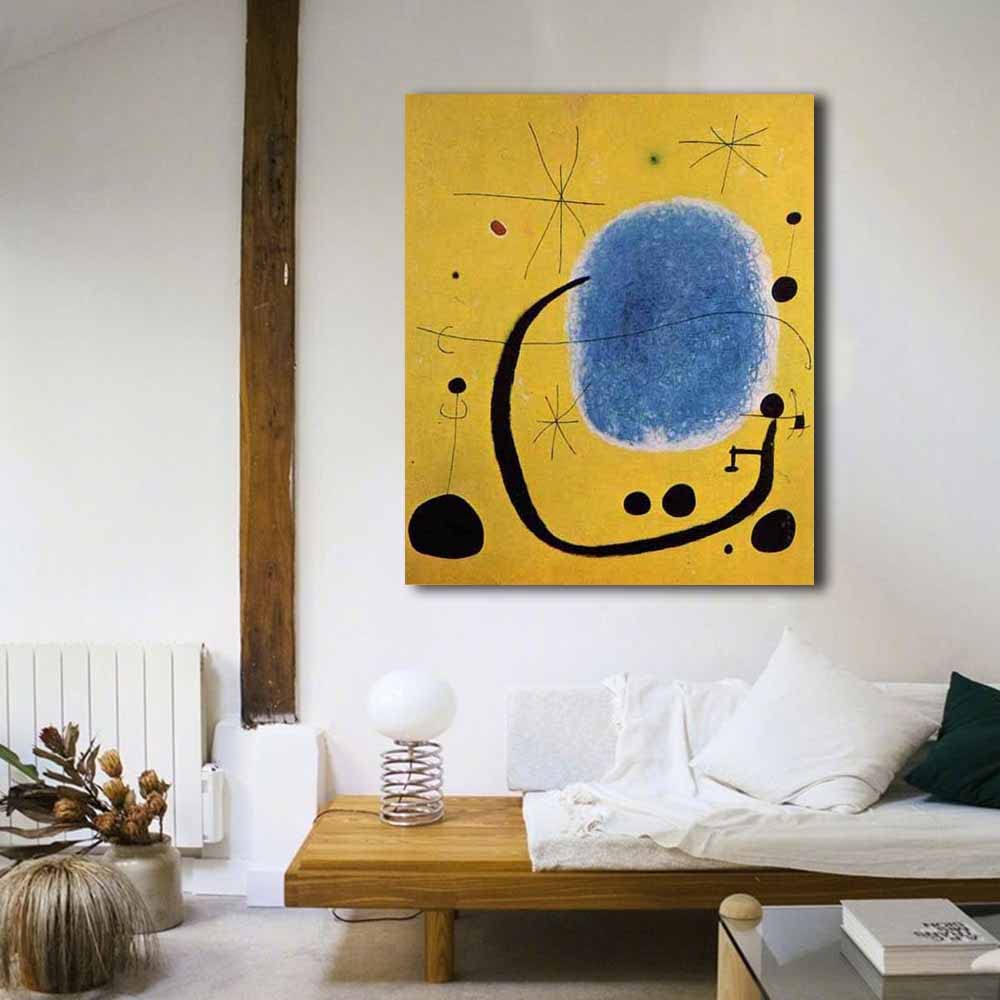 Amazon｜ジョアン・ミロ-The Gold of the Azure 絵画 インテリア