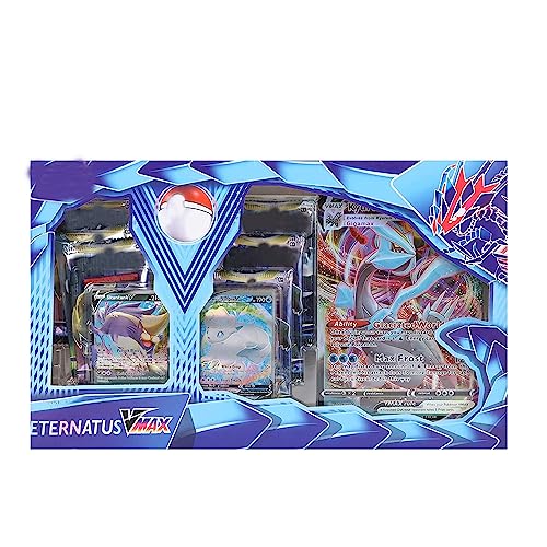 Image of DUNGRANI ENTERPRISE Pokermen Presented ETERNATUS VMAX 6 Jumbo Cards + 50 Cards + 2 Rare Cards + Pokermen Cards PLAYMAT Game for Kids, Boys and Girls