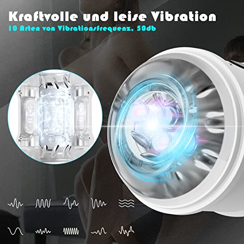 Elektrische masturbator-beker met sterke zuigfunctie, masturbator man handsfree automatische seksspeeltje penispomp voor mannen, blowjob masturberen voor mannen, poesje seksstoysets voor mannen - Afbeelding 3