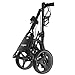 Caddymatic Golf X-TREME 3 Wheel Push/Pull Golf Cart with Seat (Black)