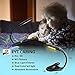 Jkjhbhged Book Light, Rechargeable Reading Light, 9 LED Book Light for Reading in Bed with 3 Brightness, Easy Clip on Reading Lamp