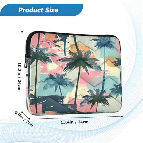 Funda para laptop 13-14 pulgadas impermeable patrón palmeras miniatura 3