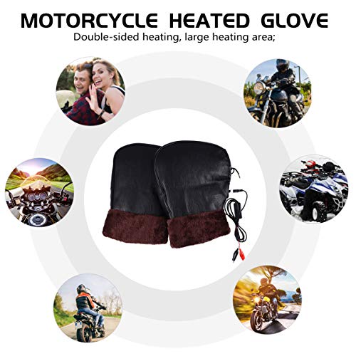 BESPORTBLE 1 par 12V Motocicleta Luvas Aquecidas Luvas de Aquecimento de Inverno Tampa Manter O Aque
