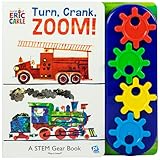 World of Eric Carle, Turn, Crank, Zoom! A STEM Gear Sound Book - PI Kids