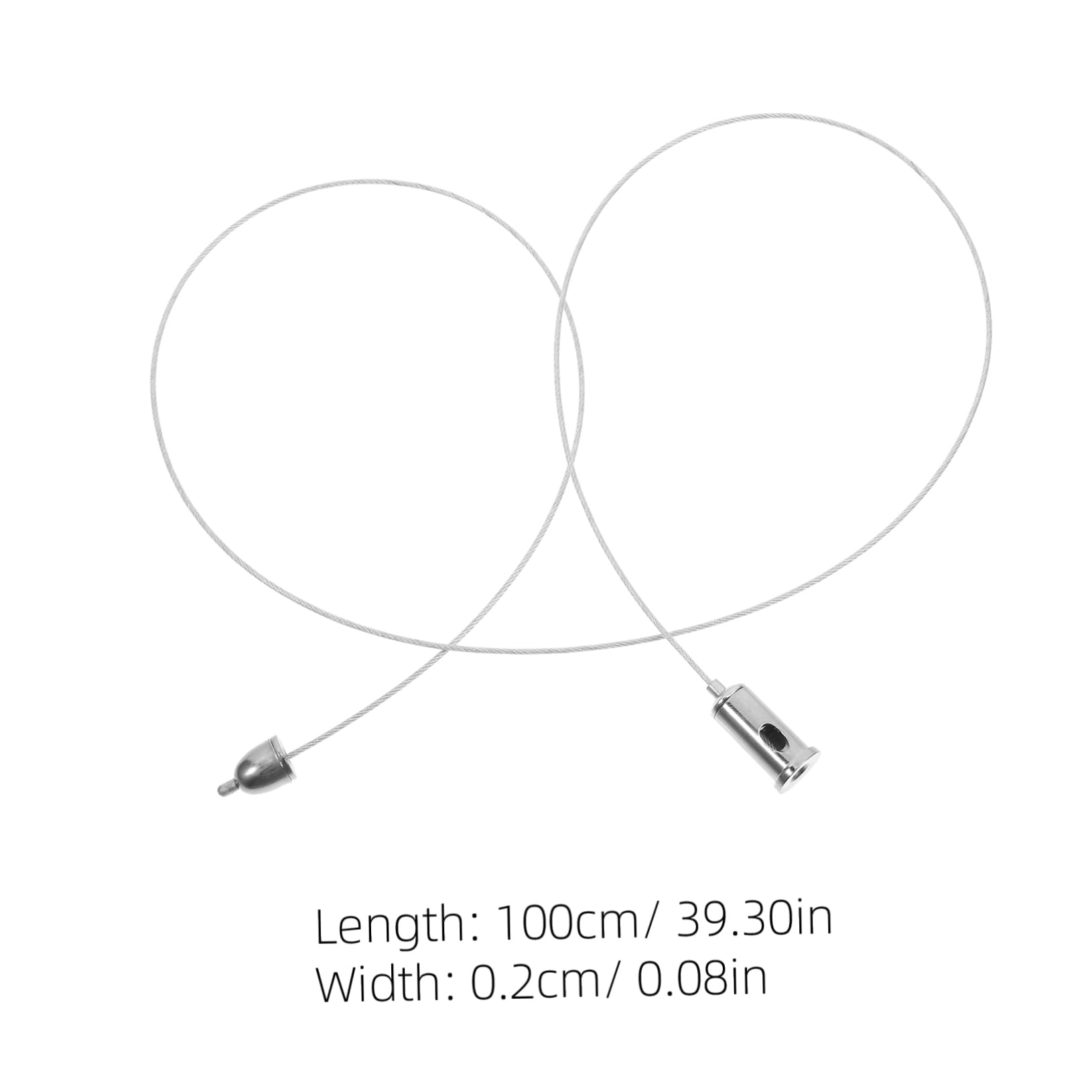 HOLIDYOYO DIY Lighting Accessories 4 Pack Pendant Lamp Hanging Wire Ropes Steel Wire for Led Lights