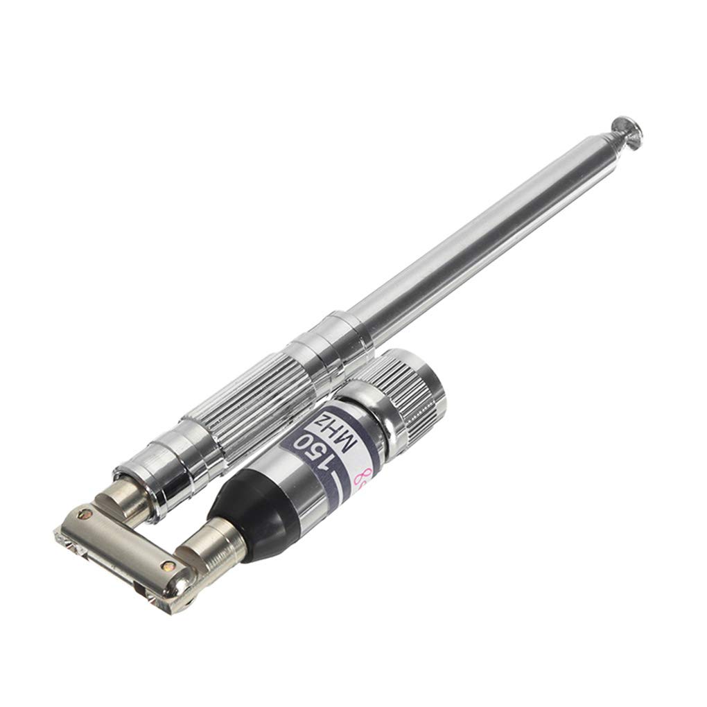 Juego de 5 antenas de radio VHF TNC de 1150 mm de acero inoxidable VHF FM 76-108 MHz transmisor de radio FM Walkie Talkies parte