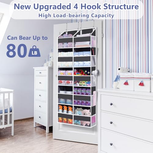 Heavy Duty Over Door Organizer with 5 Tiers and Pockets - Image 6