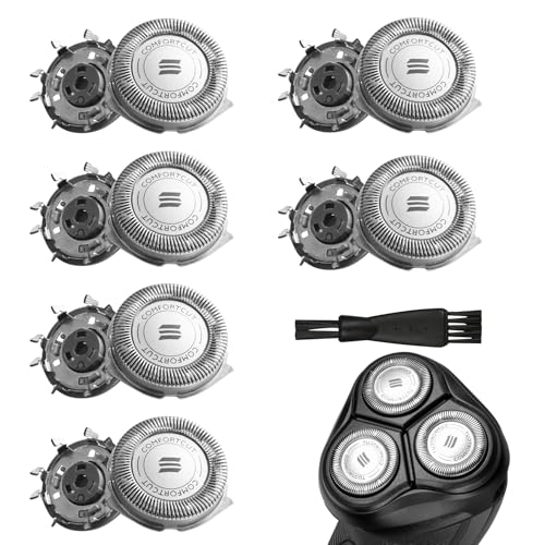 6 Pcs SH50/30 Têtes de Compatible avec Philips Serie 3000 5000 et AT8xx/AT7xx/PT7xx,Têtes de Rasoir avec Nettoyage Brosse,Lames De Remplacement pour Philips,...