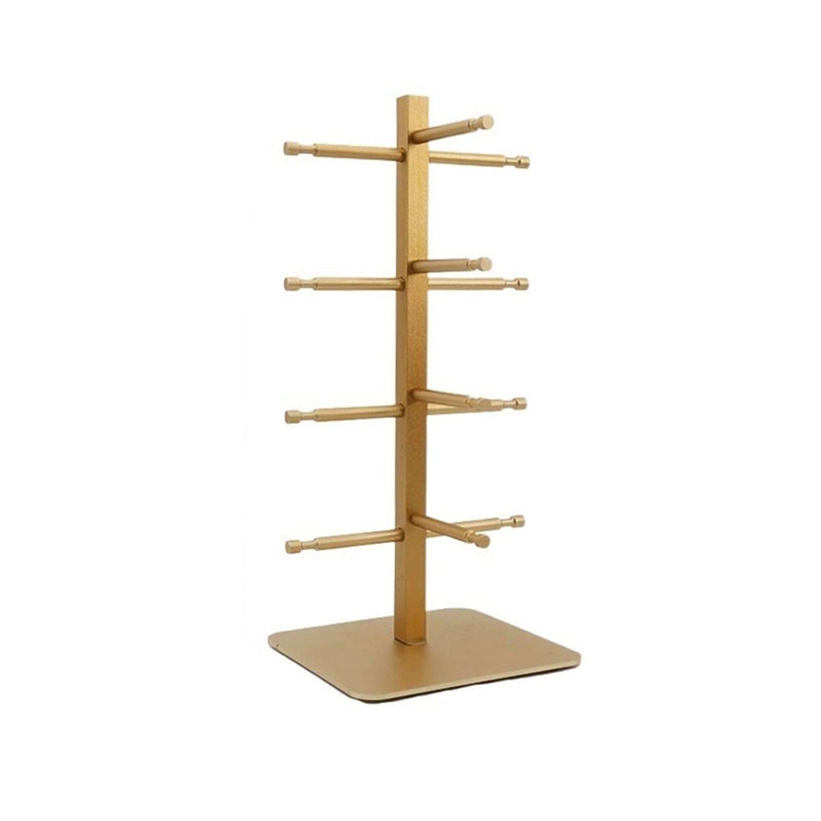 guiling-1986 Eyeglasses Display Rack Eyeglasses Display Rack Sunglasses Storage Store Props Alloy Racks Organizer for Eyewear(Gold)