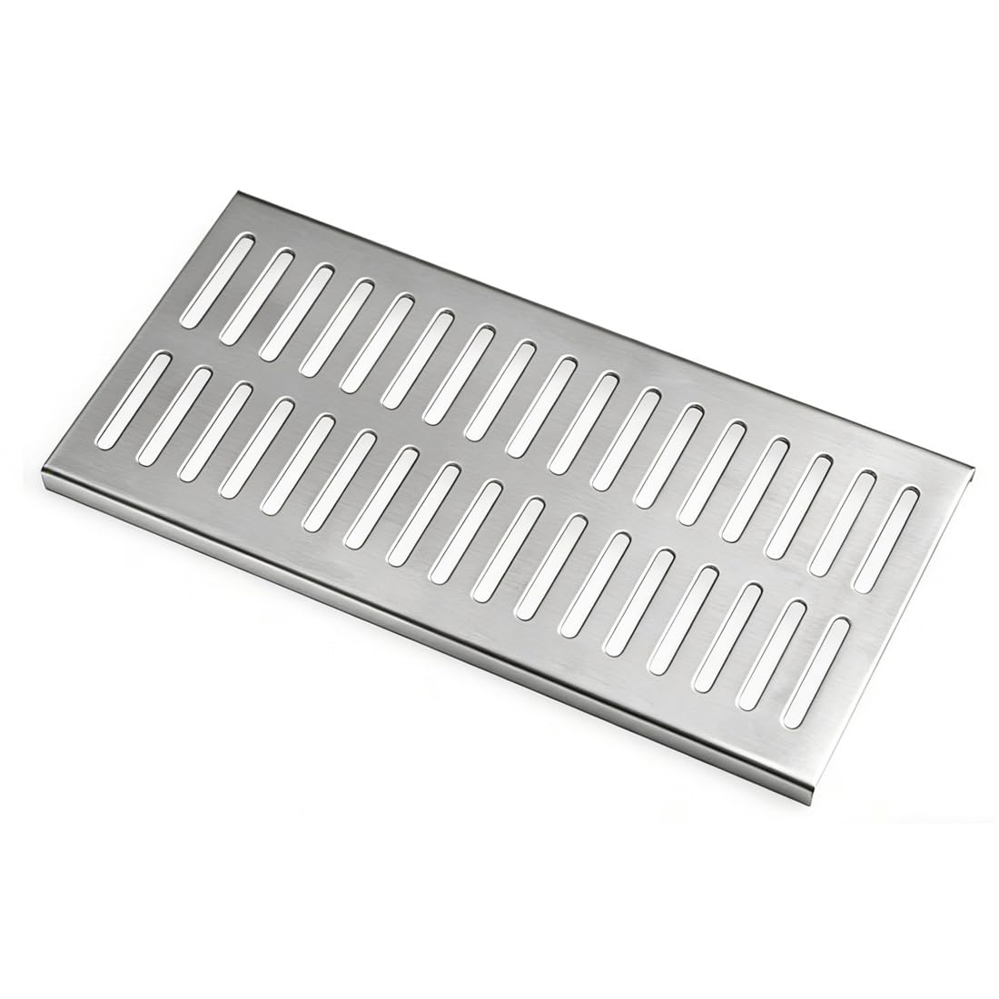Osłona odpływowa ze stali nierdzewnej do patio i ogrodu na zewnątrz kratka odpływowa 30 x 15 x 1,5 cm odporna na rdzę idealna do rozwiązań drenażowych