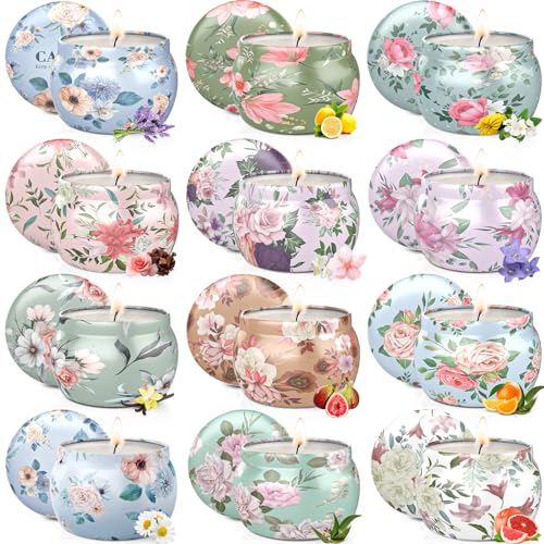 BlissfulOasis Scented Candles Set, 30 oz 12 Pack Candles for