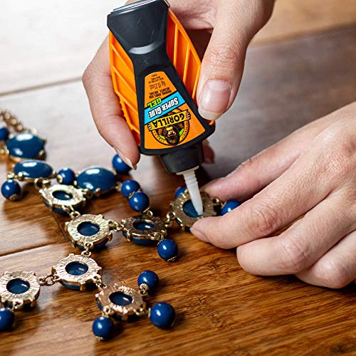 Gorilla Micro Precise Super Glue Gel, Cyanoacrylate Glue, Fast Setting, Precise Dispensing Tool, Anti-Clog Cap, Clear, 5.5g, (Pack of 1) - Image 4