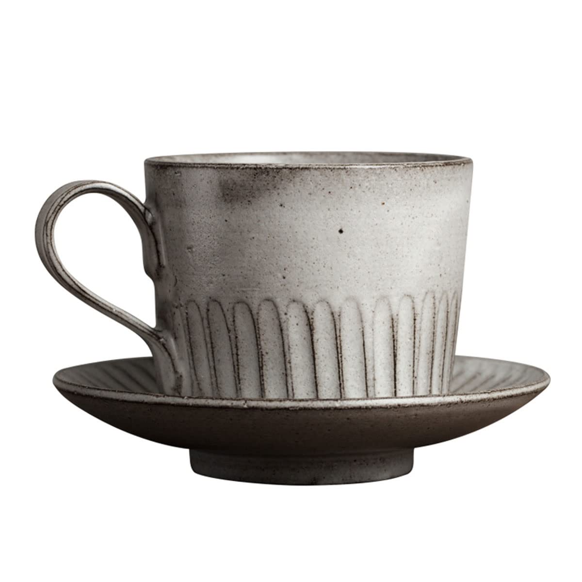 Zestaw filiżanek i spodków w europejskim stylu kreatywna porcelanowa filiżanka do herbaty retro ceramiczny kubek do latte kubek do picia 260 ml kubek na mleko do domu, restauracji