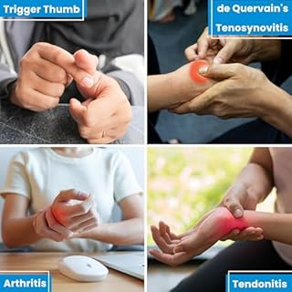 Bracoo Tutore per Pollice con Stecca, Ambidestro e Regolabile, Sollievo per Rizoartrosi, Dito a Scatto, Tendinite, Artrite e Sindrome di De Quervain, TP33