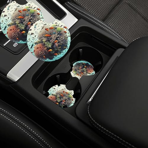 Portavasos para carro juego 2 unidades neopreno negro miniatura 1