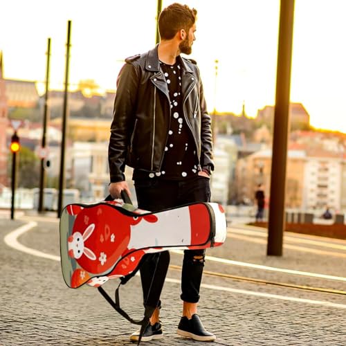Housse universelle pour guitare acoustique multicolore avec compartiment poches