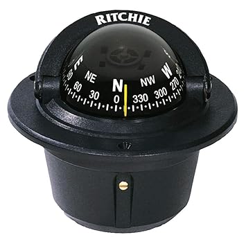 Ritchie Explorer Flush Mount Compass, Black (F-50)