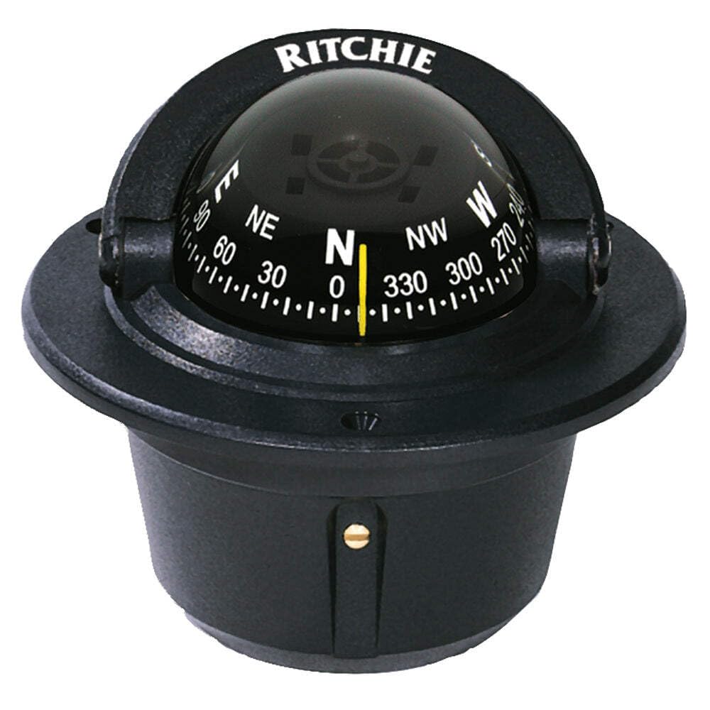 Ritchie Explorer Flush Mount Compass, Black (F-50)