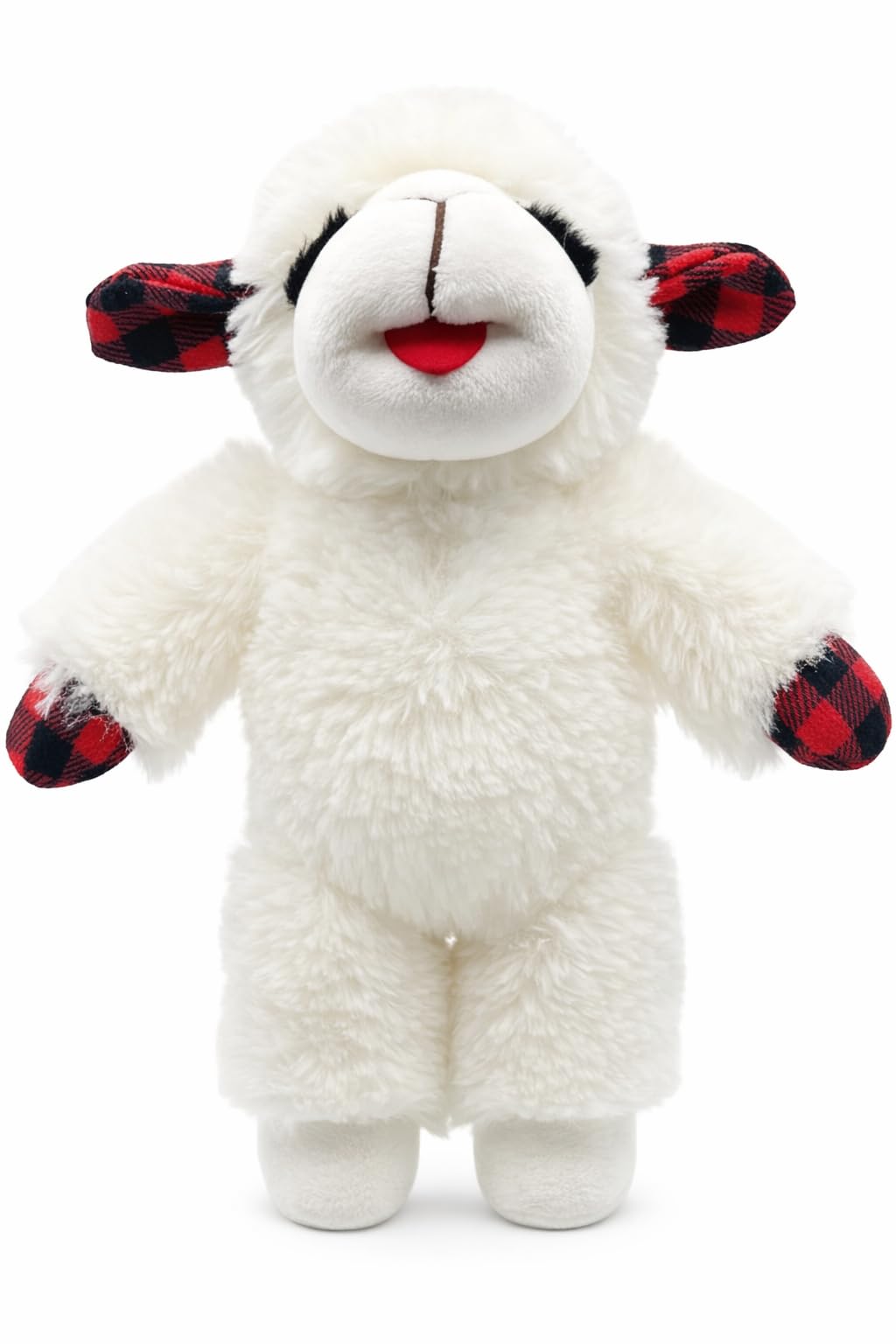Pet Supplies : Multipet Small Holiday Lambchop Dog Toy Plush Plaid