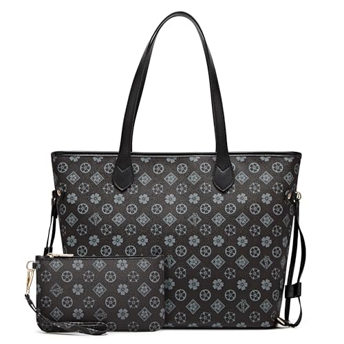 Image of Women Fashion Synthetic Leather Handbags Tote Bag Shoulder Bag Top Handle Satchel Purse Set