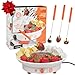 MasterChef Chocolate Fondue Maker- Halloween Candy Bar Melter, Spooky Charcuterie Must Have- Electric Dessert Fondue Pot Set w 4 Forks & Party Serving Tray- Melt, Warm Settings for Caramel & Cheese