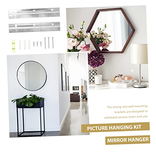 Image of Generic 10sets French Cleat Picture Hanging Hardware Interlocking Brackets for Frames and Mirrors Easy to Install Compact Design for Artwork of Wall Mounting Accessories