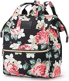 Mini Women Backpack, Small Laptop Backpack, Stylish College School Casual Daypack Bookbag, Work Bags Shopping Light Weight Rucksack for Girls Student Teacher Fits 13.3 Inch Netbook/Computer-Black