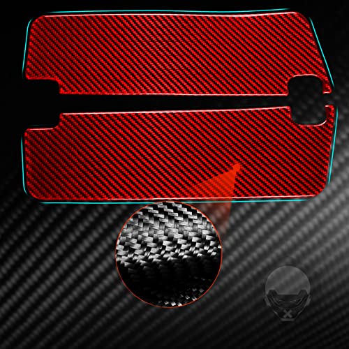 Image of NVCNX Real Premium Carbon Fiber Compatible with Chevy /Chevrolet Camaro 2010-2015 2011 2012 2013 2014 Sun Visor Cover for Car Front Roof Interior Upholstery Accessories 2