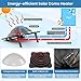 DORTALA Solar Pool Heater, Dome Swimming Pool Water Heater for Above Ground & Inground Pool with Black Heating Coil, Foldable Legs, Rotatable Hose Connector