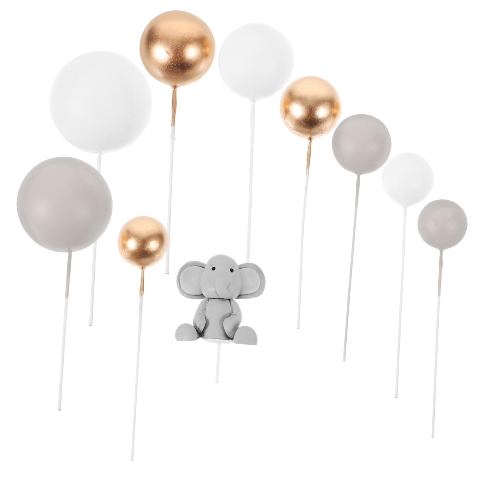 Alipis 5 Sätze Kuchendekorationszubehör Schaum -Kuchen-Dekorationen erste Kuchendeckel Karikatur Dusche Tortenaufsatz für die Babyparty Kuchendekoration für die Babyparty Polymer-Ton