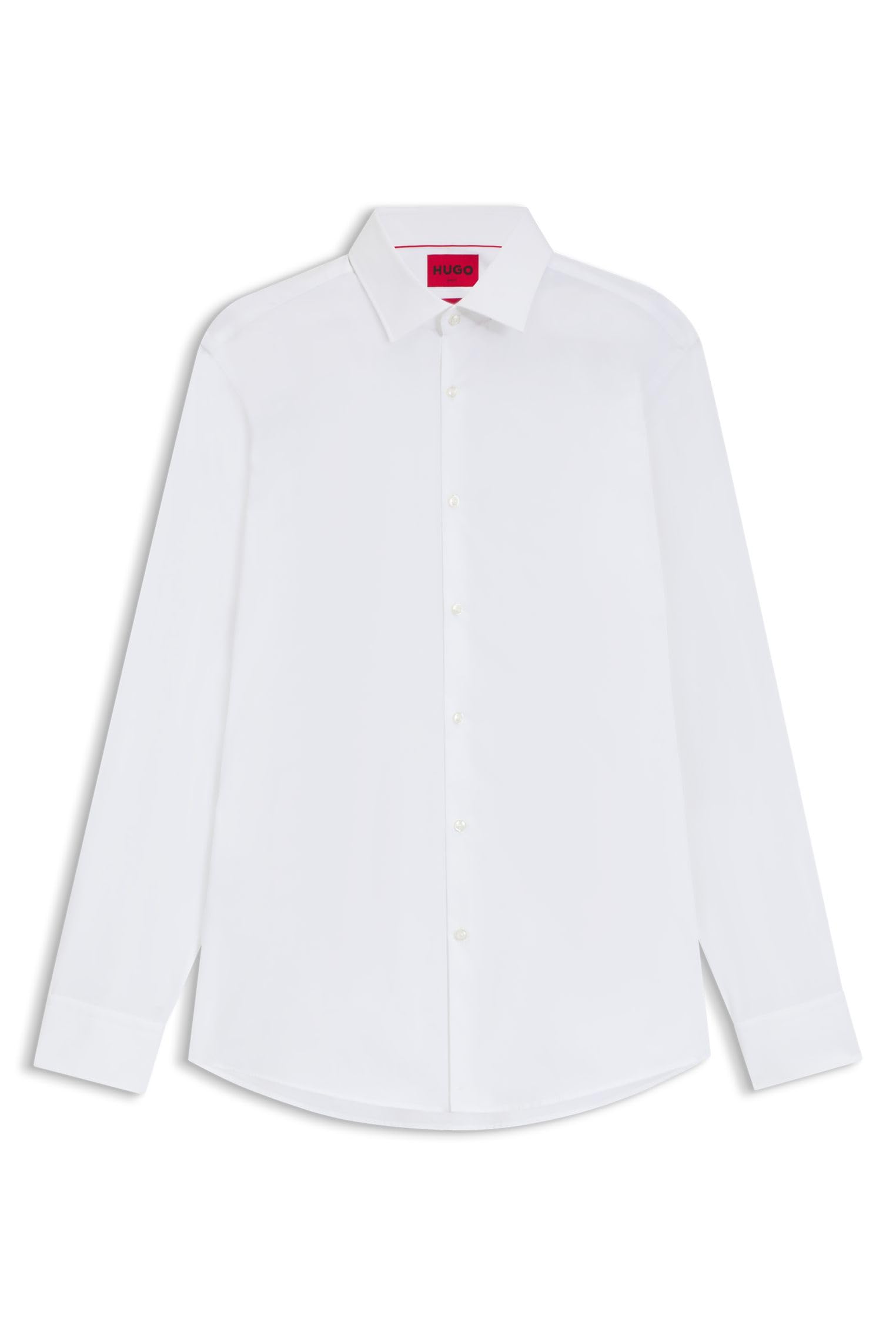 Hugo Classic Popelin Button Down Dress Shirt Camicia da Cerimonia Uomo (Pacco da 1)