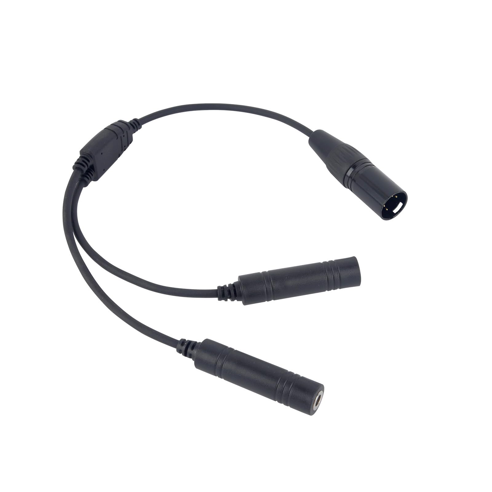 Pdflie Male Female GA Twin Plug to Airbus 5 Pin XLR Headset Adapter Connector Cable Compatible with Most Major Brand Pilot Airplane Headphones