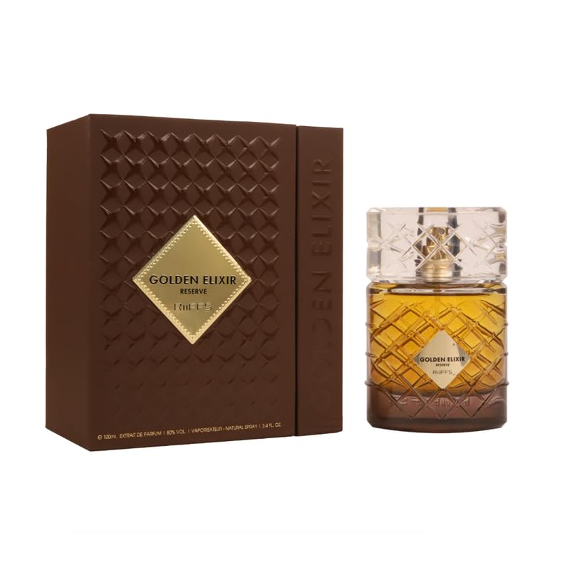 RiiFFS Golden Elixir Reserve Perfume For Men & Women | Long-Lasting Eau De Parfum | Unisex Luxury Signature Fragrance, 100ml