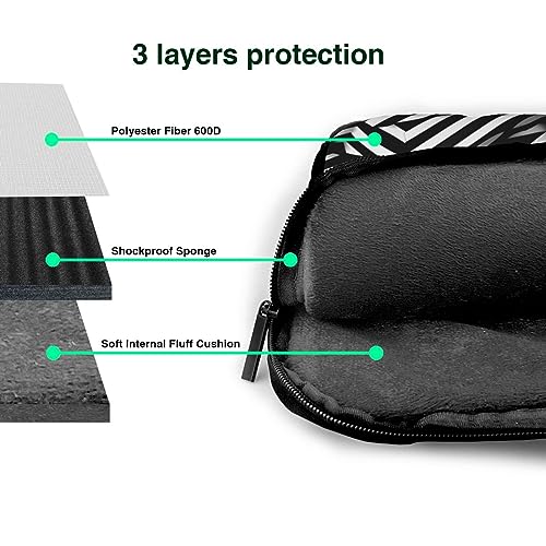 Bolso bandolera para laptop 15.6 pulgadas negro miniatura 4