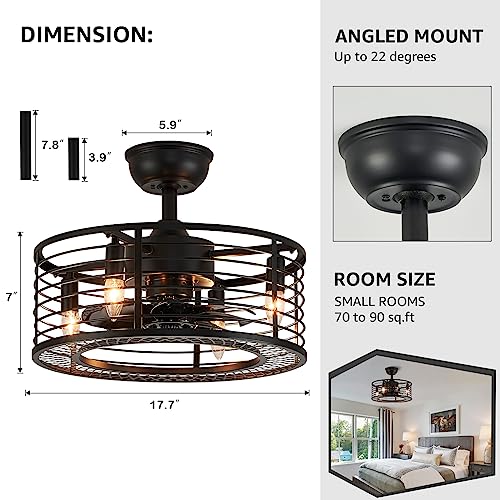 Caged-Ceiling-Fan-with-Lights-Modern-Enclosed-Ceiling-Fan-Indoor-with-Remote-Control-Black-Industrial-Fandelier-Ceiling-Fan-Light-Kit-for-Bedroom-Kitchen