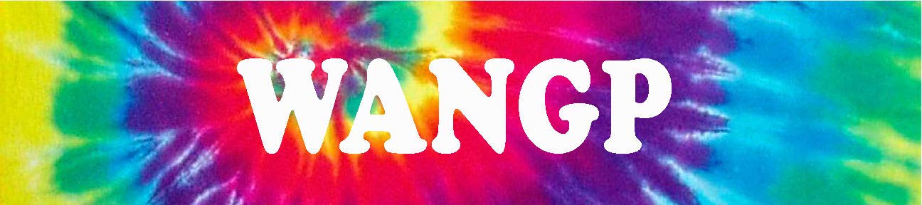 WANGP Groovy Cool Tie Dye Look 8" Wide Magnet for use on Any Steel Surface