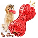 Dog Toys for Aggressive Chewers for Large Dogs,Interactive Indestructible Squeaky and Treat Dispensing Dog Toys.Utewya Tough Durable Dog Toys for Medium Breed Dog with Non-Toxic Natural Rubber