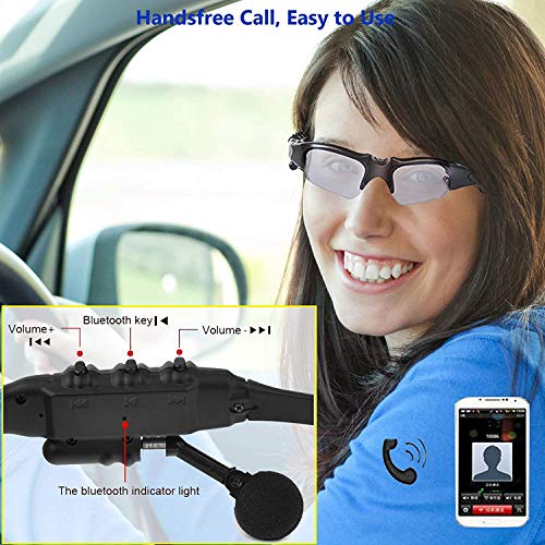 Grofulor Wireless Bluetooth MP3 Sunglasses Polarized Lenses Music Sunglasses Stereo Headphone for iPhone Samsung Most Smartphone or PC (Black-Gray) by Grofulor - Used condition - Image 2