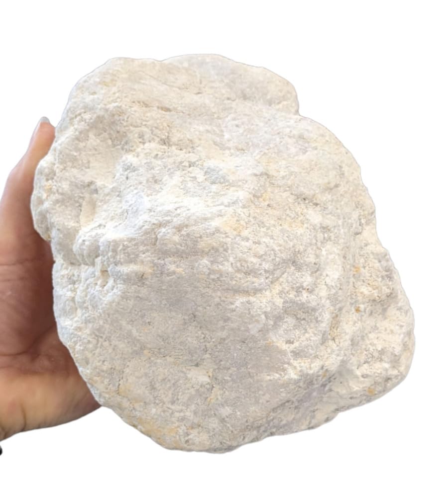 Coco Papaya Géode Entière de Cristal de Roche Naturel - 1,5 à 2,9kg