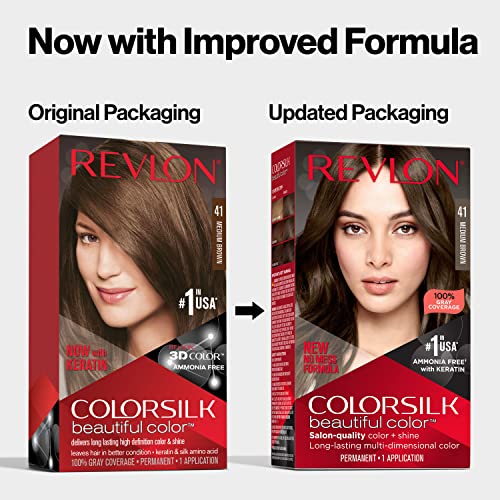Revlon Colorsilk Beautiful Color Permanent Hair Color, (OLD VERSION) 33 Dark Soft Brown (Pack of 3) - Thumbnail 7